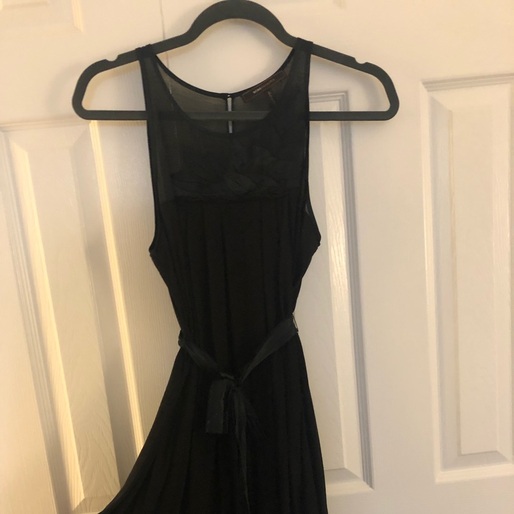 BCBG Black High Neck Dress, Great Condition